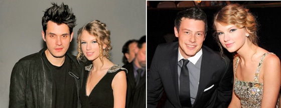 Taylor Swift, John Mayer, Cory Monteith Taylor Swift, John Mayer, Cory Monteith